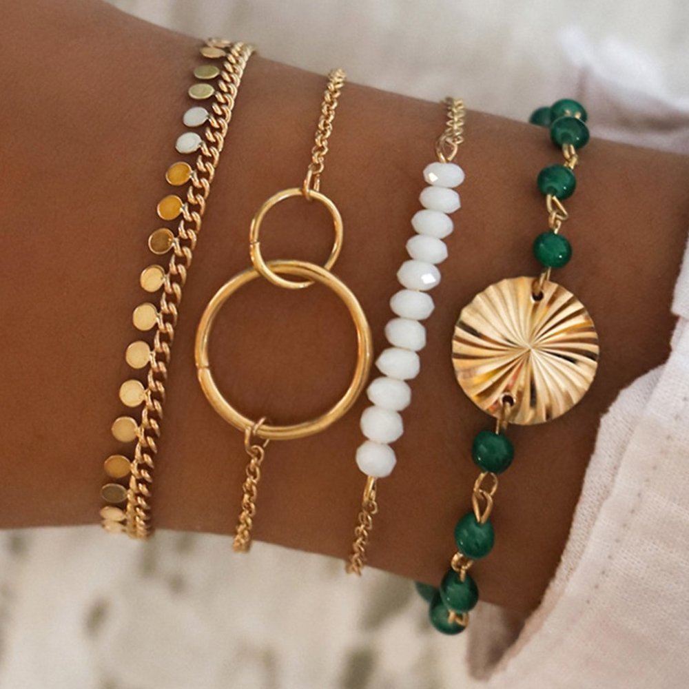 Gold Bracelet Set